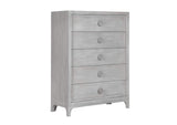 1JQ984A Boho Chic Five - Drawer Chest In Washed White (2024)
