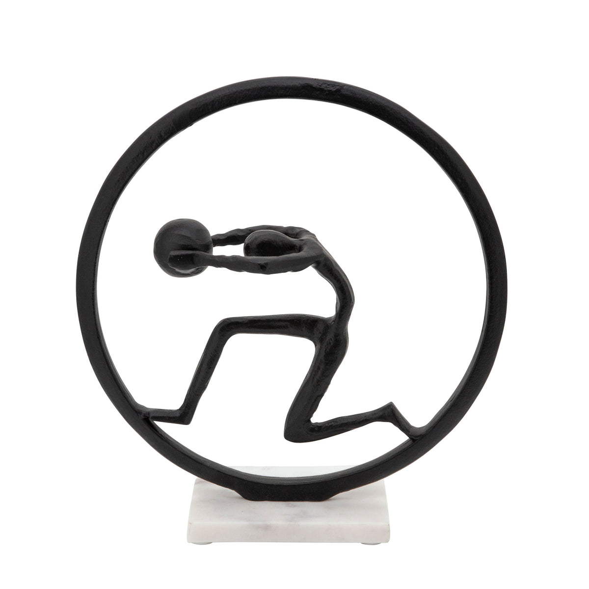 Man With Ball On Hand 14" - Black