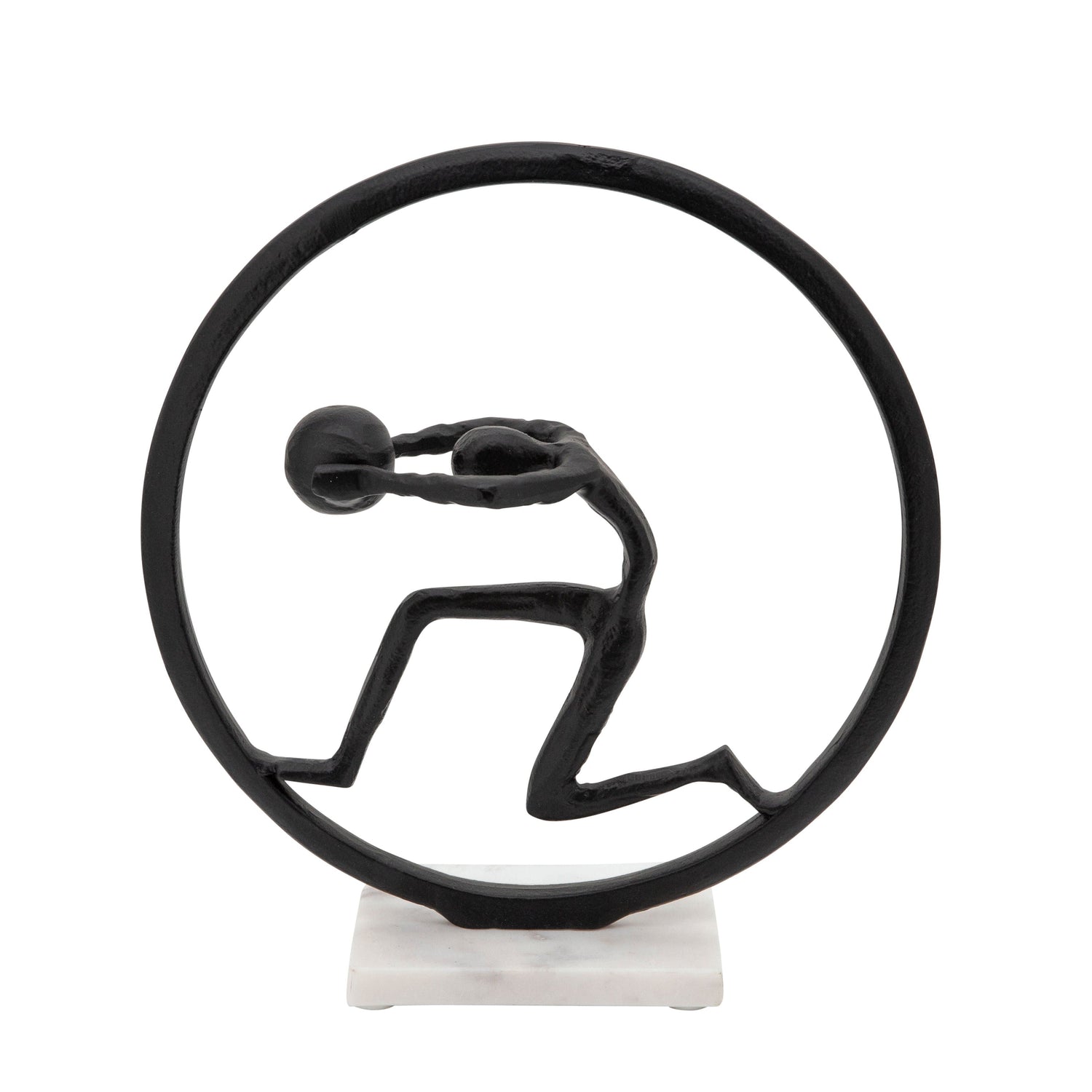 Man With Ball On Hand 14" - Black