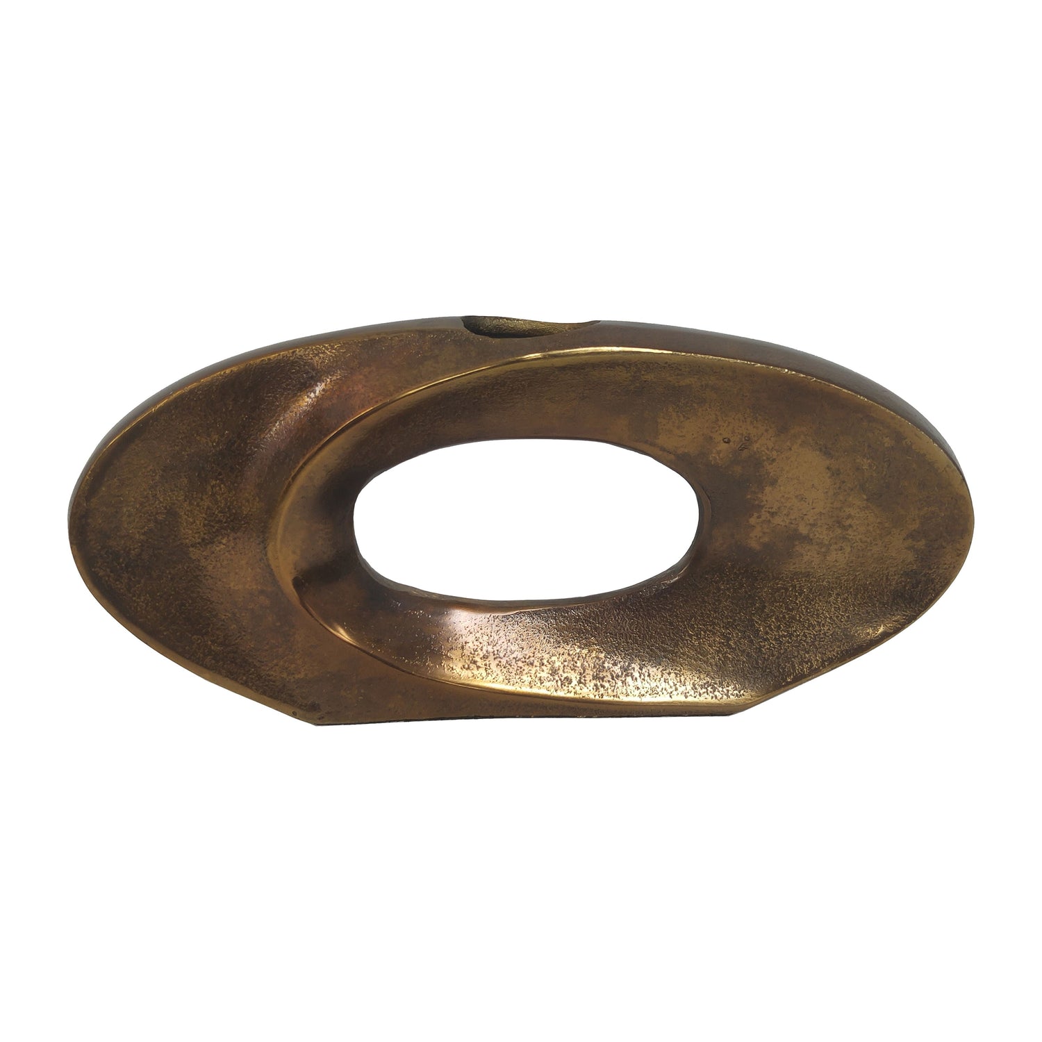 13" Belcove Metal Cut-Out Vase - Bronze