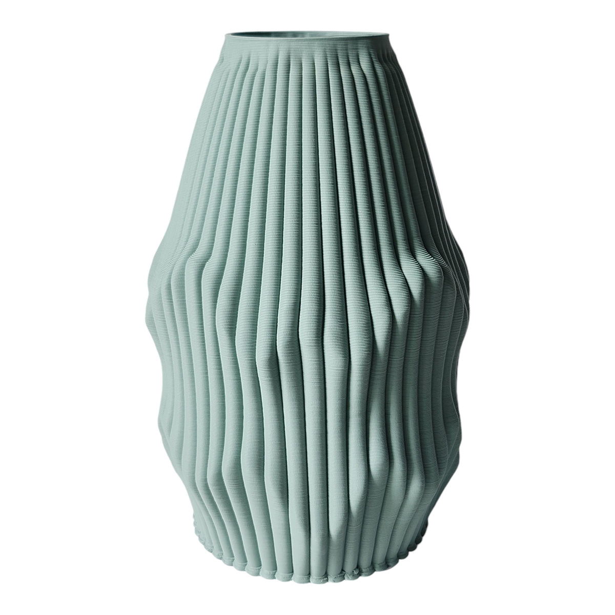 Tropez Large 3D Printed Vase - Green