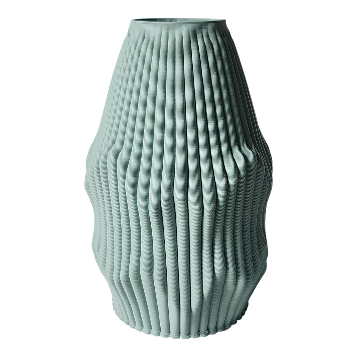 Tropez Large 3D Printed Vase - Green