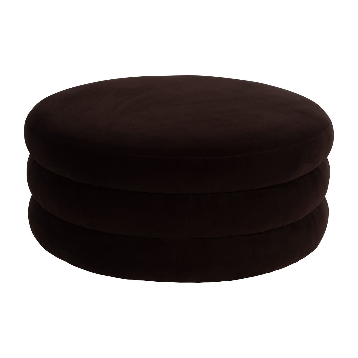 Triple Tiered Ottoman 39 x 17" - Brown