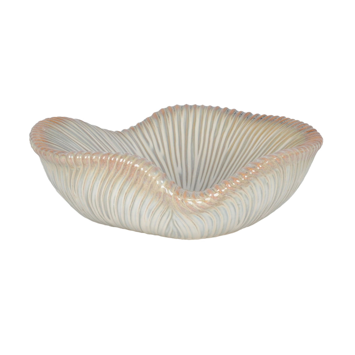 Sopron Large Mushroom Bowl - Ivory / Beige