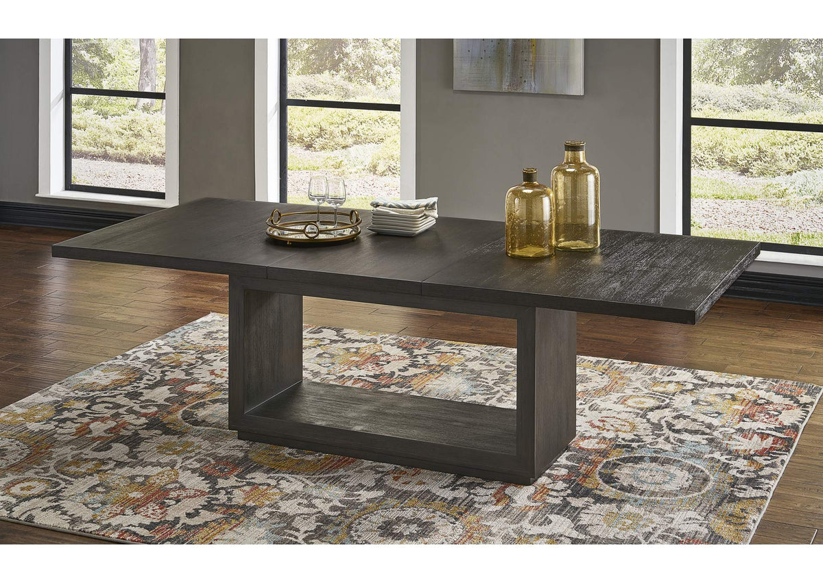 AZU561 Oxford Rectangular Dining Table In Basalt Grey