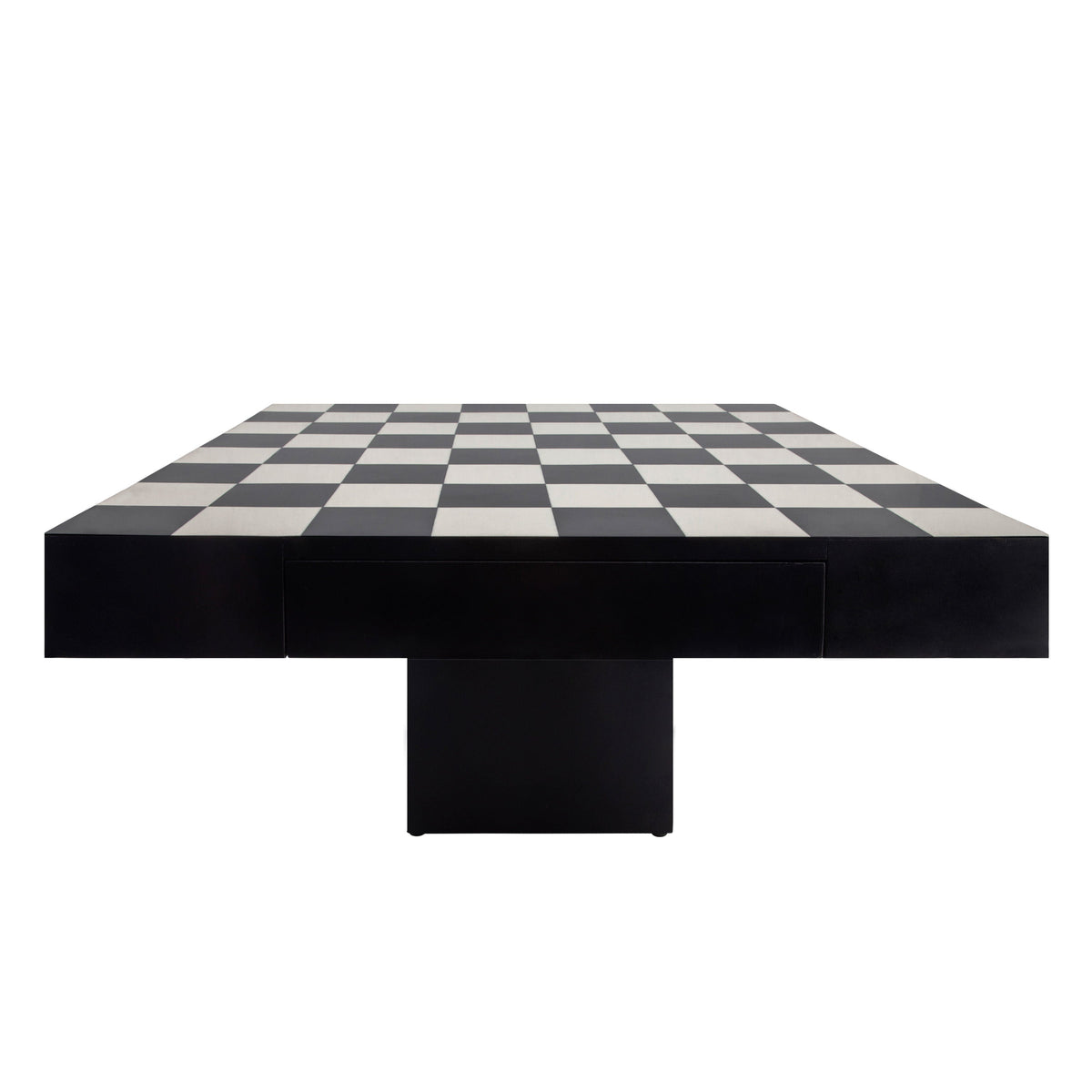 Resin Chess Set 32" - Black / White