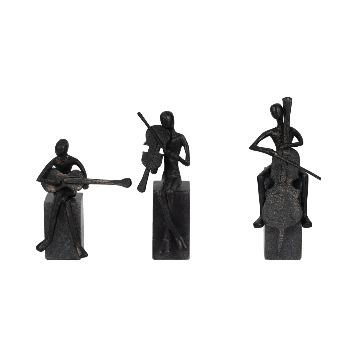 9" / 10" / 11" Aston Musicians (Set of 3) - Black