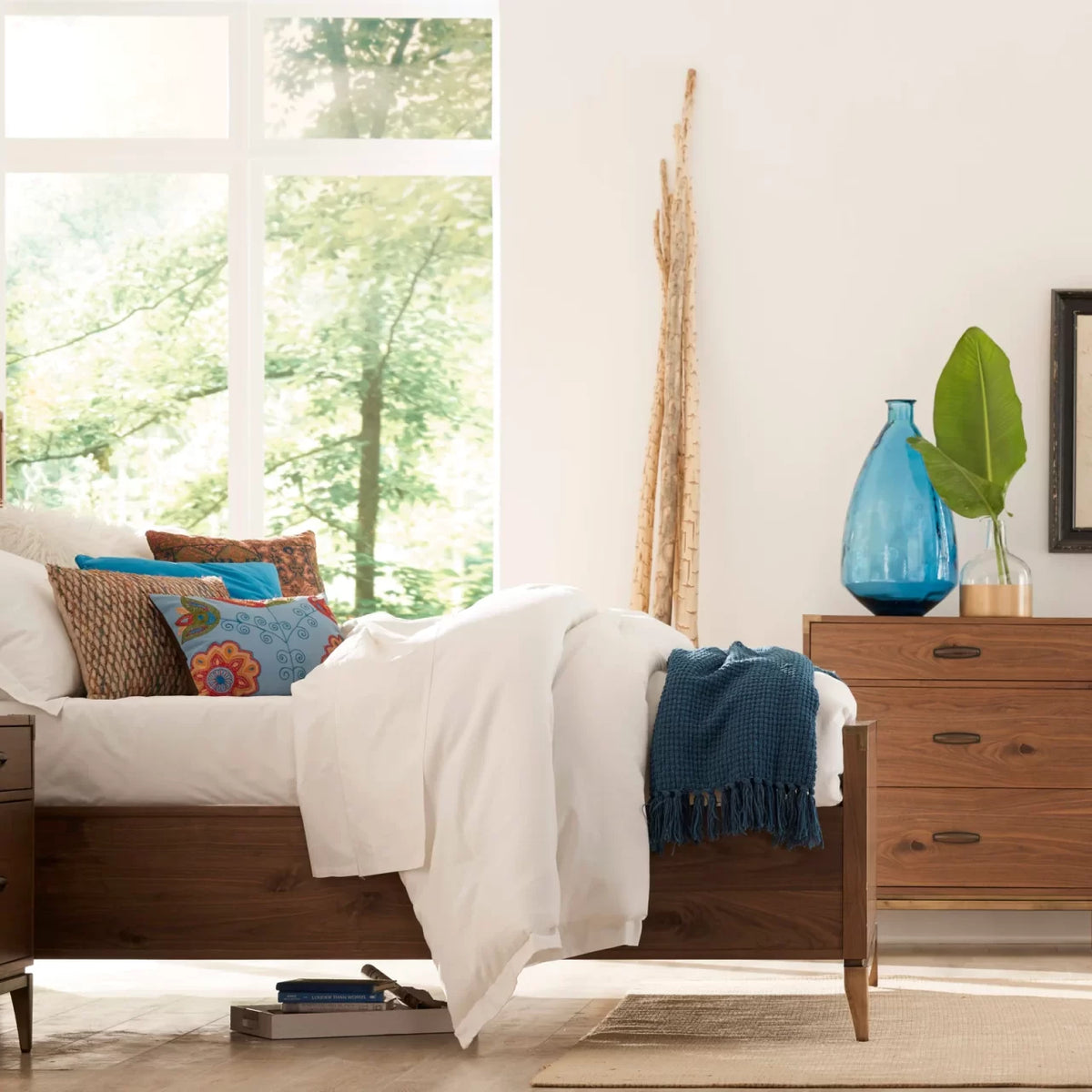 Adler Six Drawer Dresser in Natural Walnut