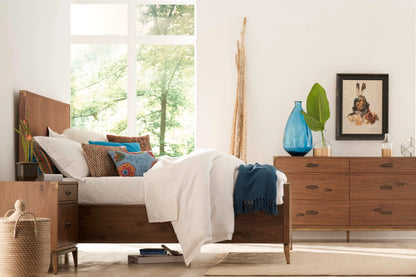 Adler Six Drawer Dresser in Natural Walnut