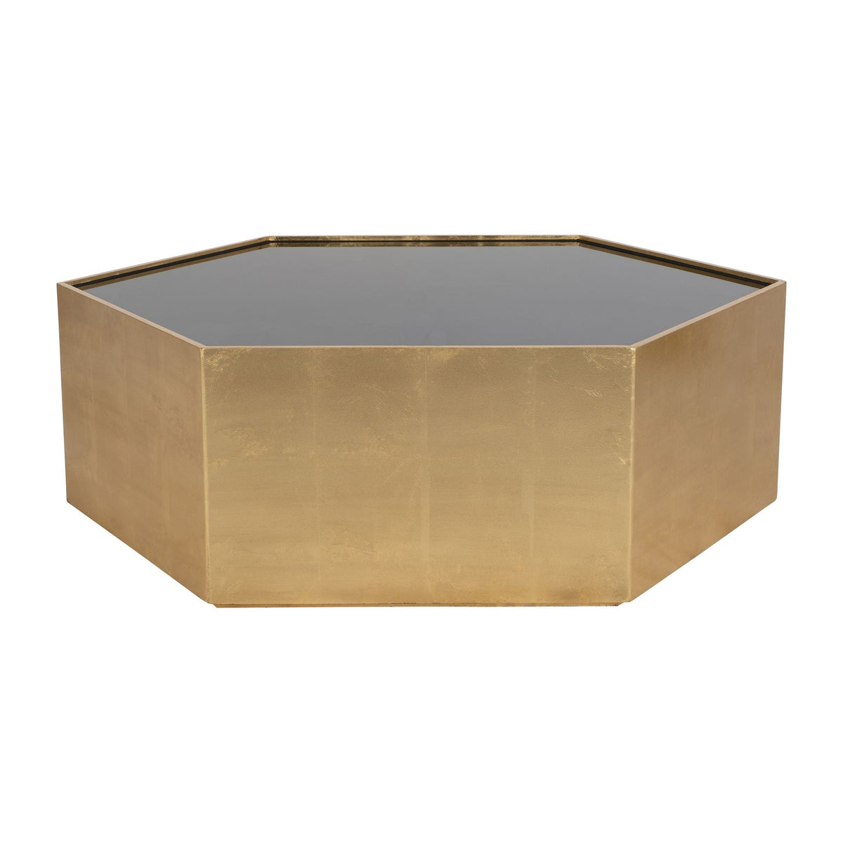 Black Glass Coffee Table - Brown