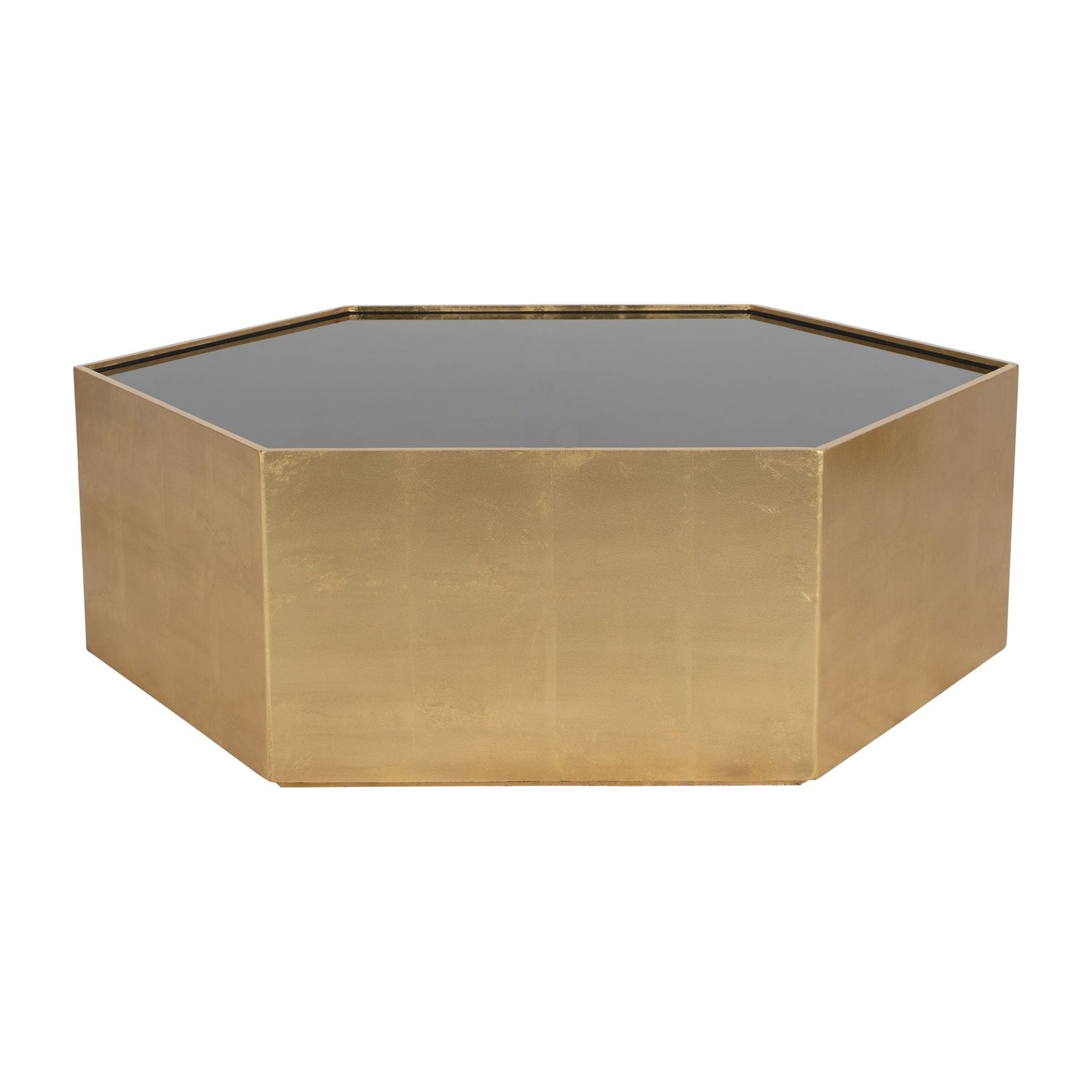Black Glass Coffee Table - Brown