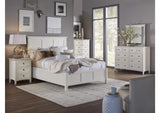 4NA4L4 Paragon Wood Panel Bed In White