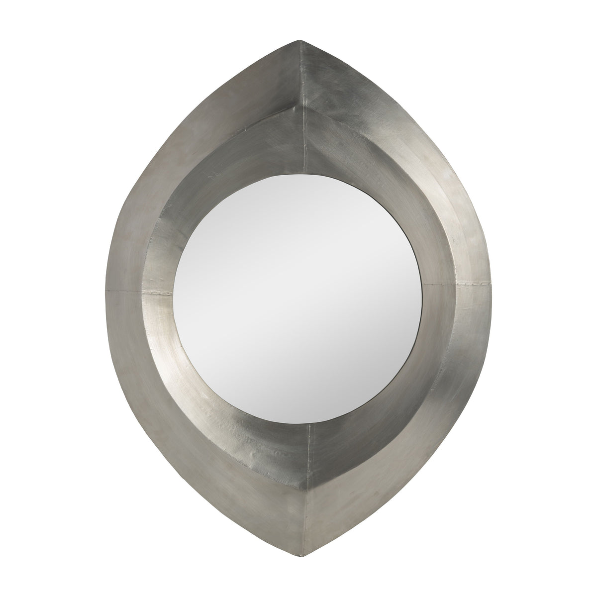 Metal Tear Drop Mirror 48" - Silver