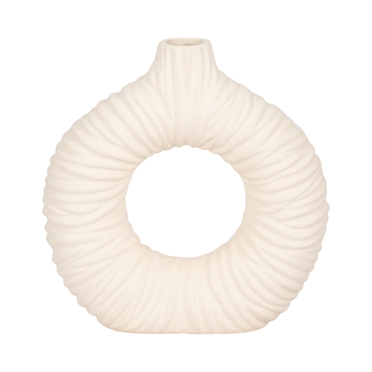 Embry Small Vase 9" - Cream