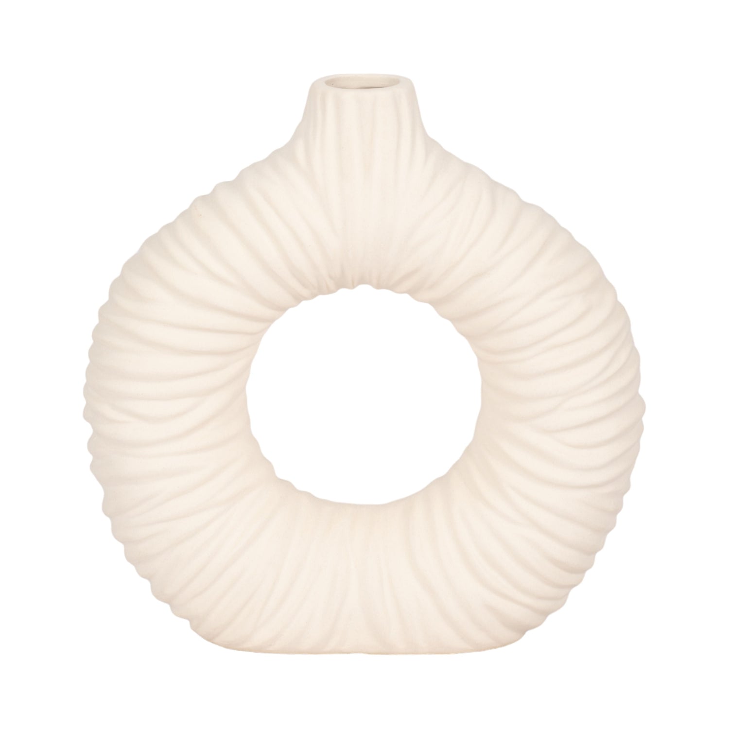 Embry Small Vase 9" - Cream