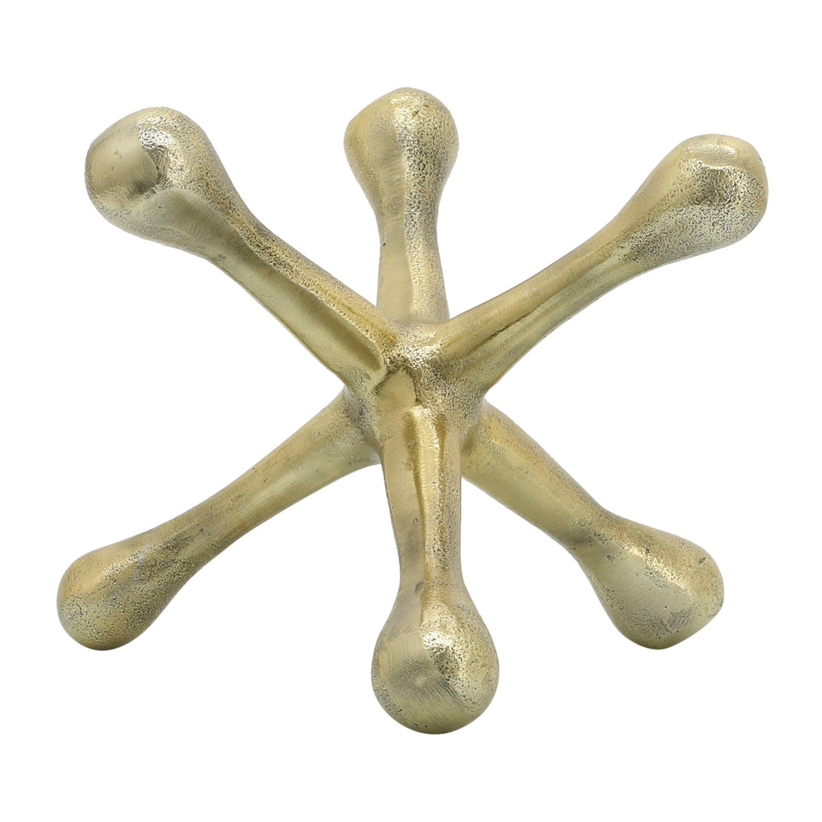 Metal Jacks Sculpture 8" - Gold