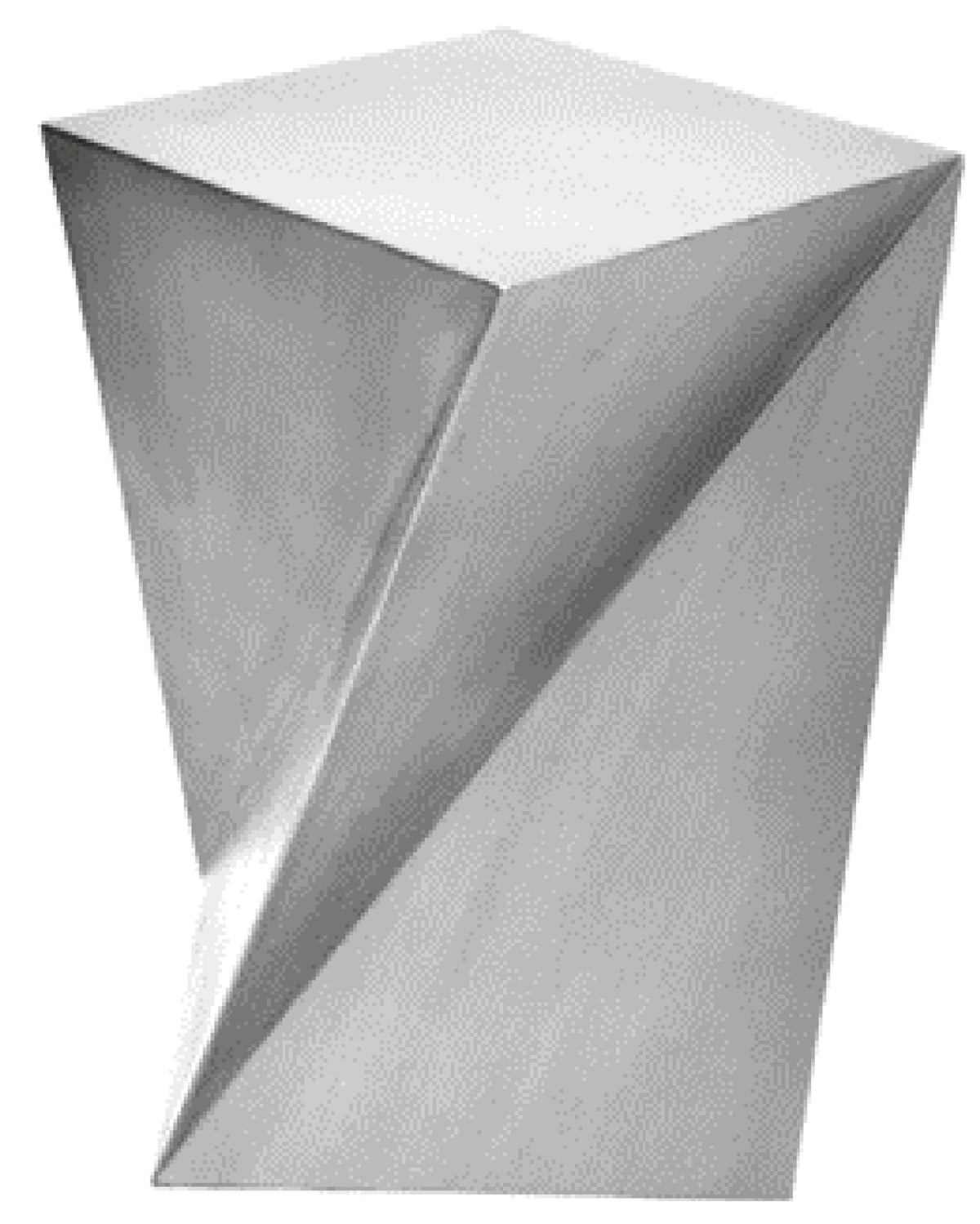 22" Sasona Twisted Accent Table - Silver