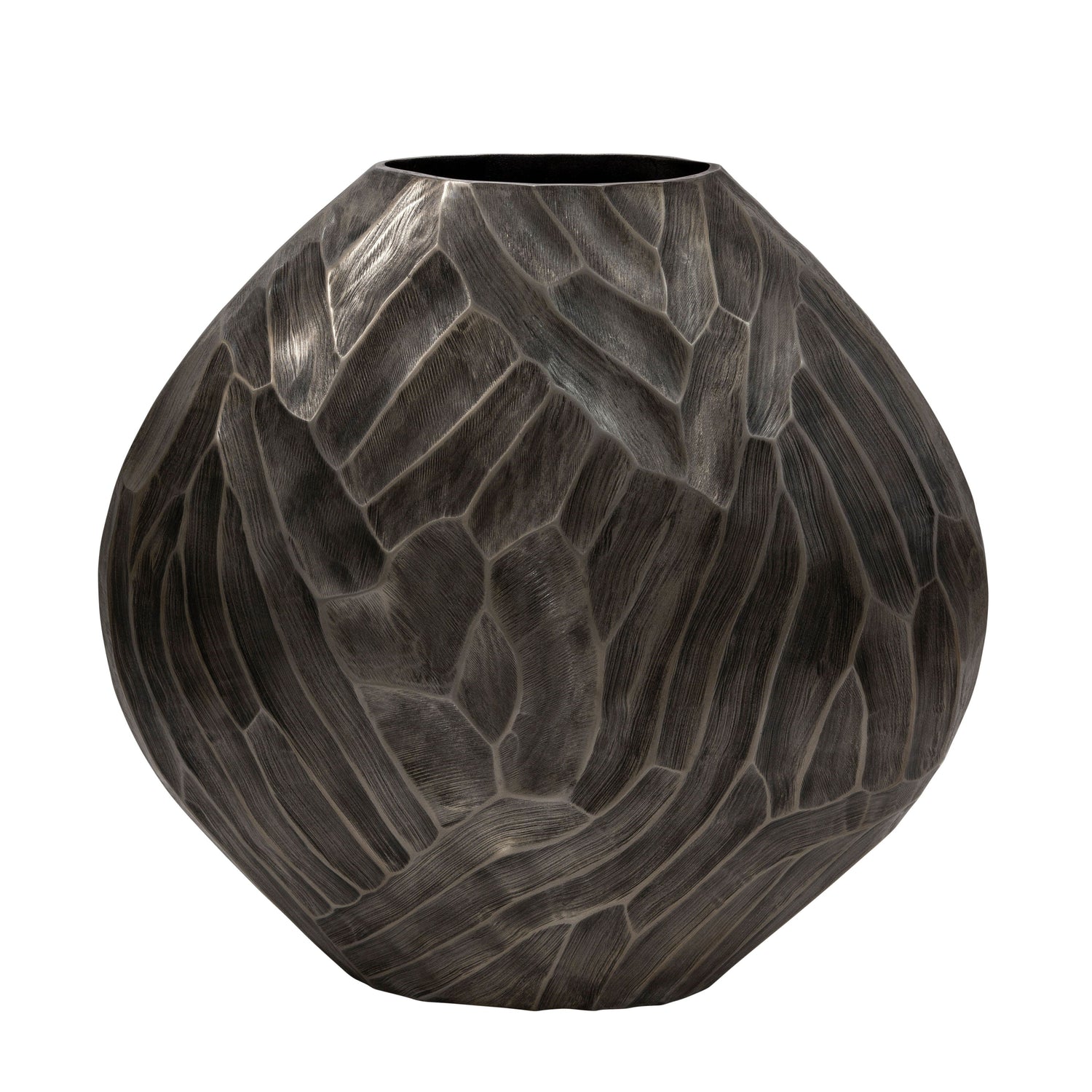 Hammered Vase - Silver