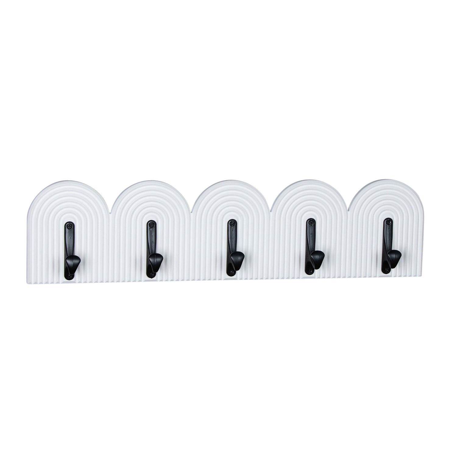 24" 5 Arch Wall Hooks - White