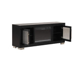 FM-AC415BK-TV-60 Ashbourne 60" TV Stand w/ Fire Place
