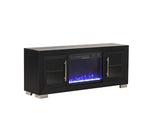 FM-AC415BK-TV-60 Ashbourne 60" TV Stand w/ Fire Place