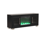 FM-AC415BK-TV-60 Ashbourne 60" TV Stand w/ Fire Place