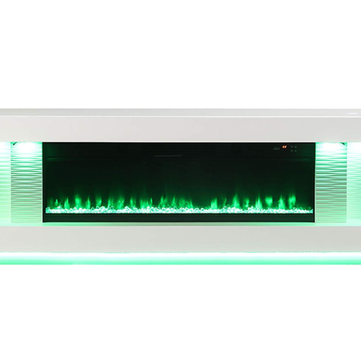 FM-AC8009WH-TV Peseux 71" TV Stand w/ Electric Fire Place