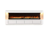 FM-AC8010WH-TV Luken 71" TV Stand w/ Electric Fire Place