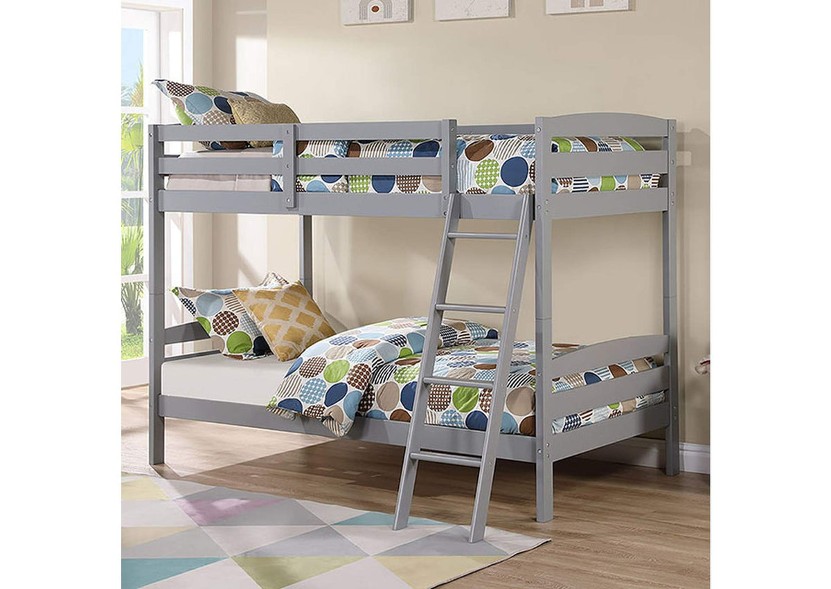 FM-BK002GY Candice Twin/Twin Bunk Bed
