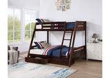FM-BK003ES-BED Emilee Twin/Full Bunk Bed