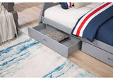 FM-BK003GY-BED Emilee Twin/Full Bunk Bed