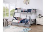 FM-BK003GY-BED Emilee Twin/Full Bunk Bed