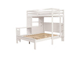 FM-BK205WH-TF-BED Aludra Loft Bed With Full Bed
