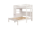 FM-BK205WH-TF-BED Aludra Loft Bed With Full Bed