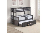 FM-BK458F-GY-BED University Twin/Full Bunk Bed