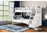 FM-BK611WH-BED Ellington Twin/Full Bunk Bed