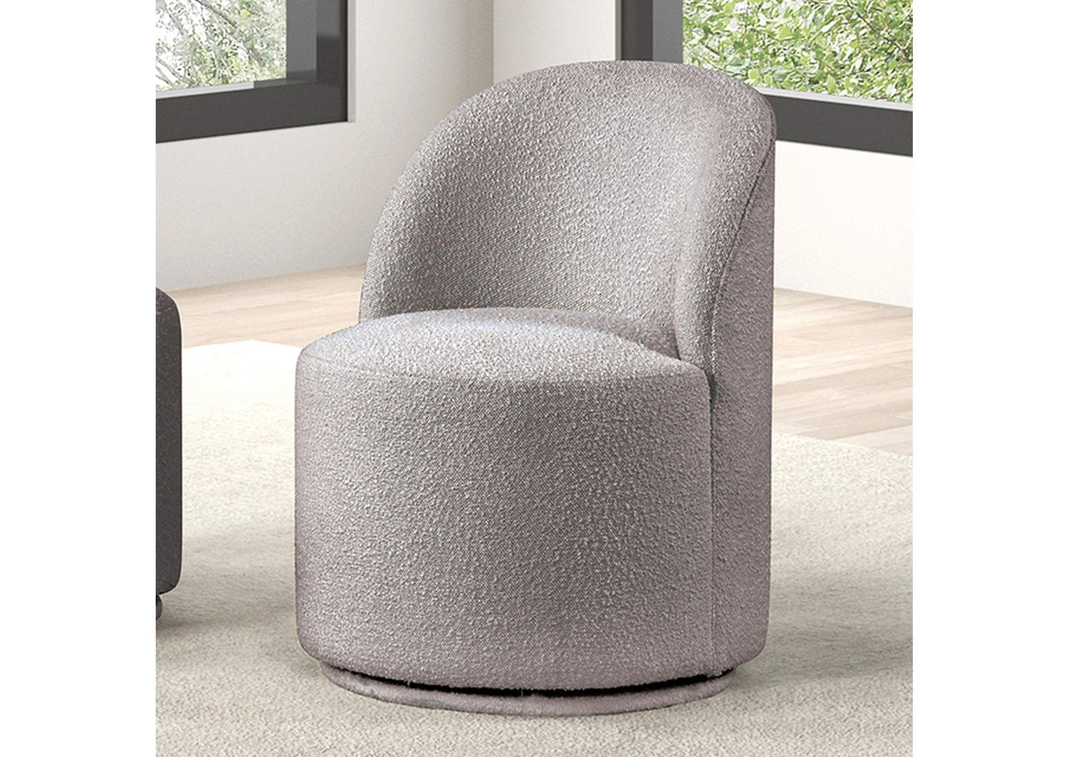Broager Dining Swivel Chair, Light Gray