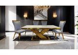 FM33013GY-SC-2PK Basilicata Gold Chair (2/CTN)