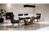 FM33015BK-SC-2PK Portanova Gold Chair (2/CTN)