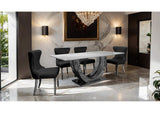 FM33014BK-SC-2PK Portanova Chair, Silver/Black (2/CTN)