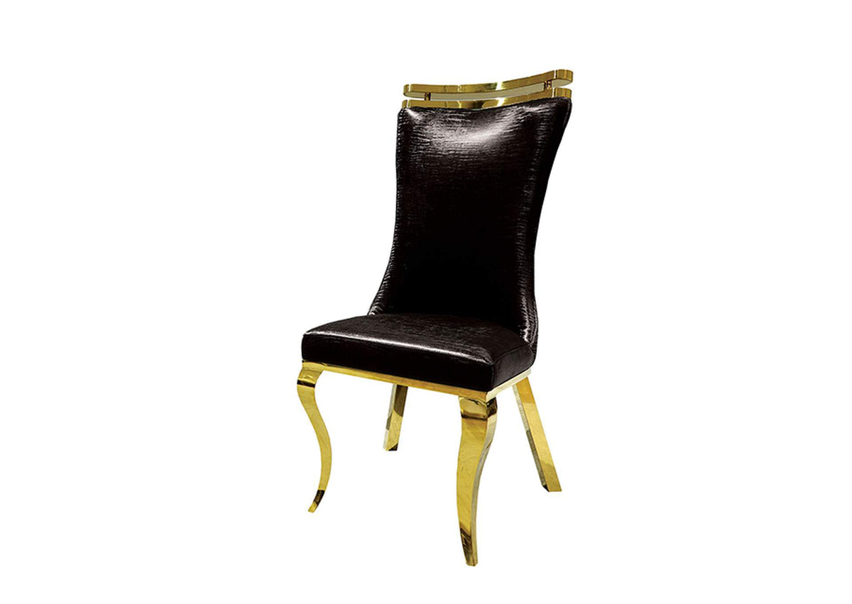 Palazzo Chair, Gold/Black (2/CTN)