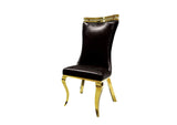 Palazzo Chair, Gold/Black (2/CTN)