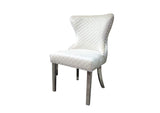 Portanova Chair, Silver/White (2/CTN)