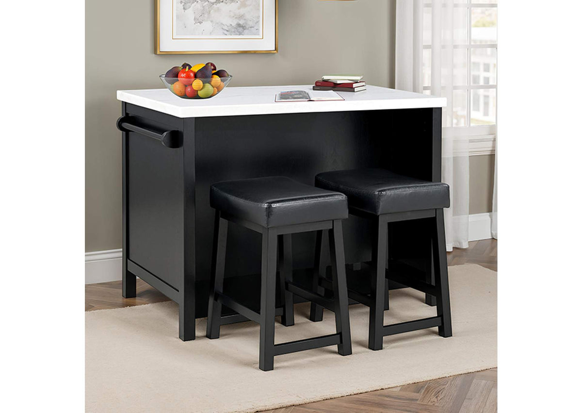 FM34003BK-BT-3PC Albergo 3 Pc Bar Table Set