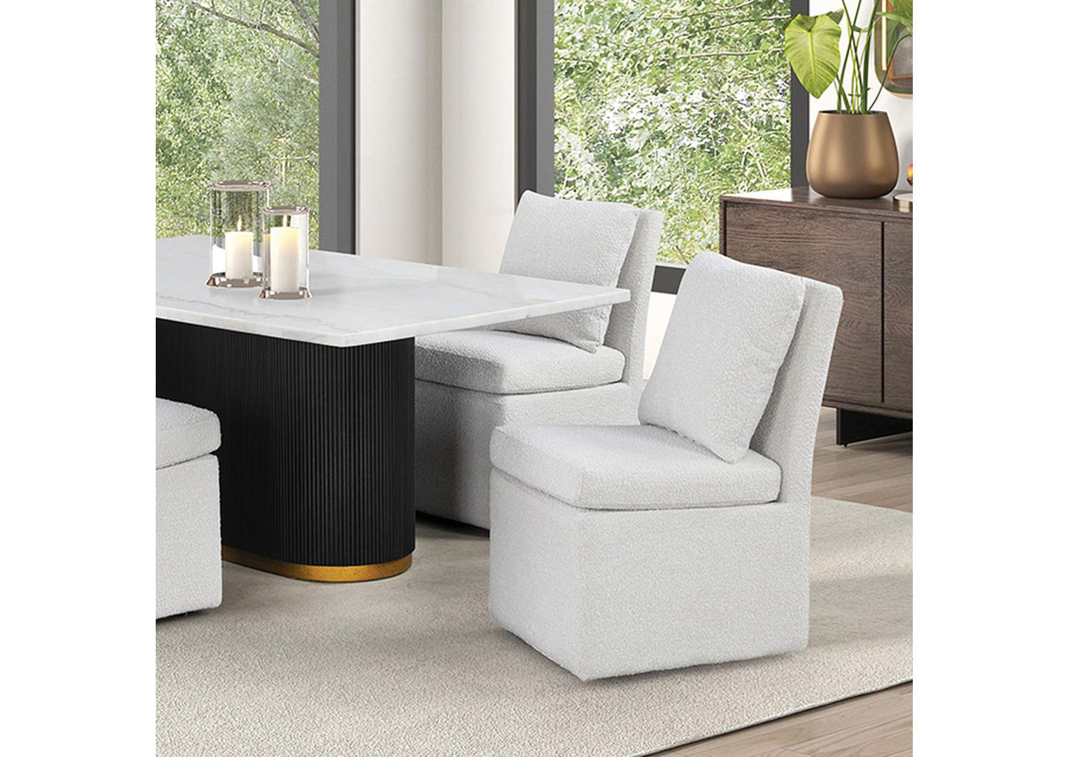 Morges Rect Dining Marble Table