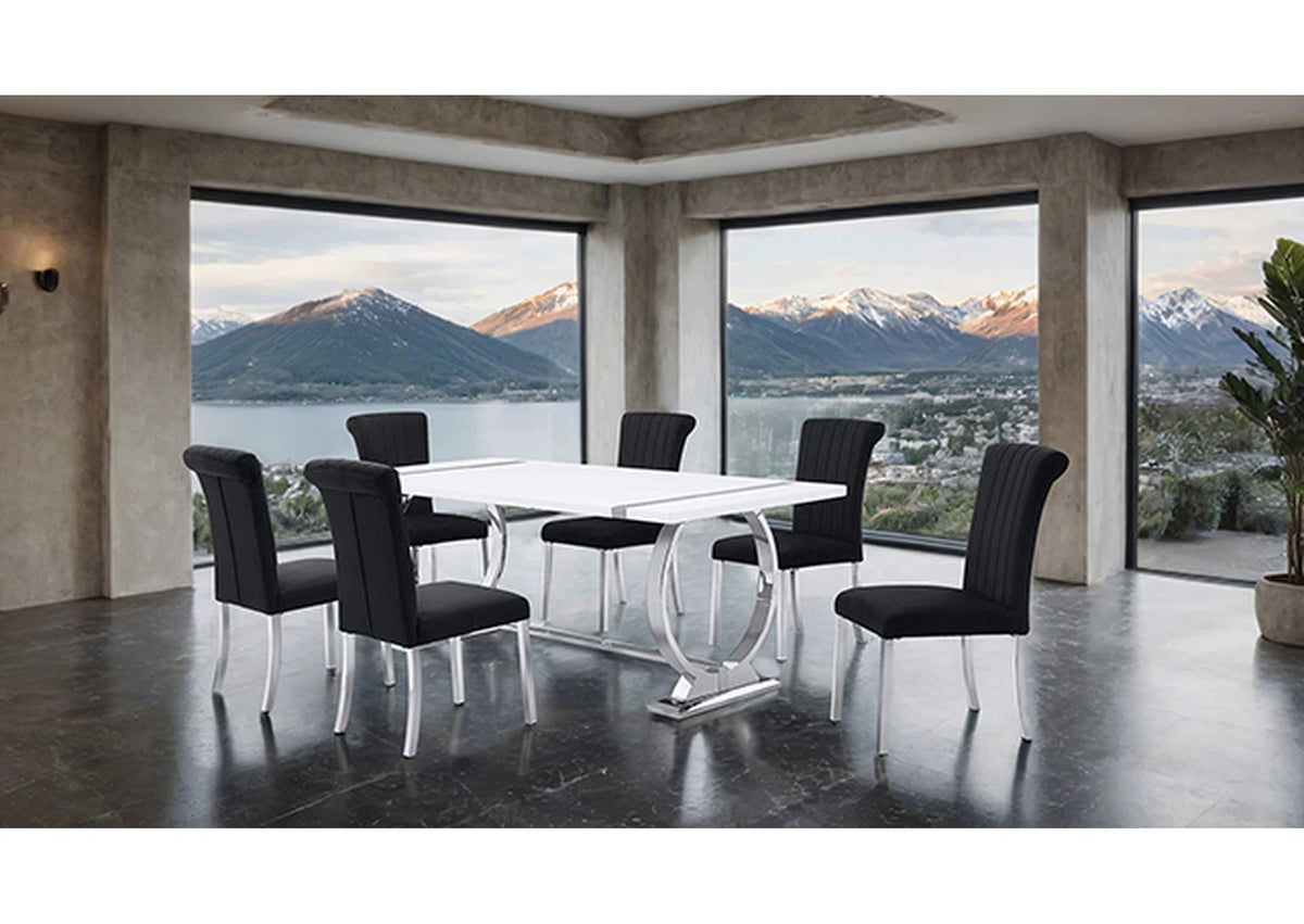 FM37008SV-T Holbaek 80" Dining Table