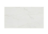 FM44002WH-CR Thisted Rectangle Marble Coffee Table w/ Casters