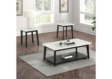 FM44002WH-SE Thisted Square Marble End Table