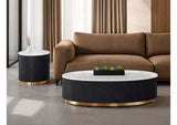 FM47000BK-CO Virden Oval Cocktail Table