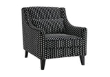 FM61007BK-CH-SQ Viviani Accent Chair w/ 1 Kidney